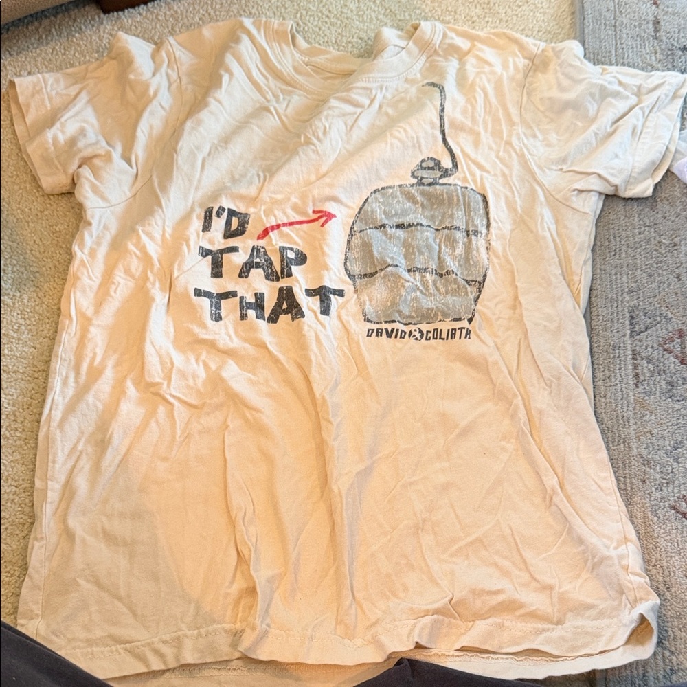 David & Goliath Cream Graphic Tee